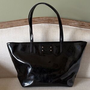 Kate Spade New York Harmony Metro Black Logo Large Shopper Tote
